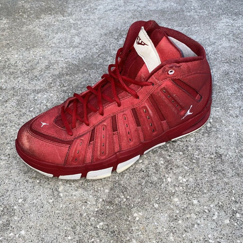 Nike Jordan Melo M7 White Silver Red Men Size 11.5